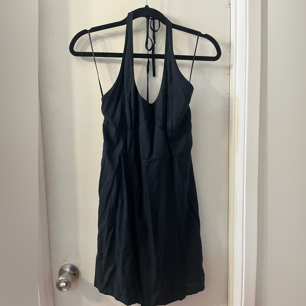 Holister halter top dress in black in size M